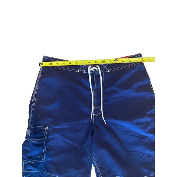 Polo Ralph Lauren Swim Trunks Mens S Blue Swim Drawstring Mesh Lined Red Pony - Picture 12 of 16
